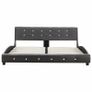 Bed Frame Grey Faux Leather 150x200 cm Image 4