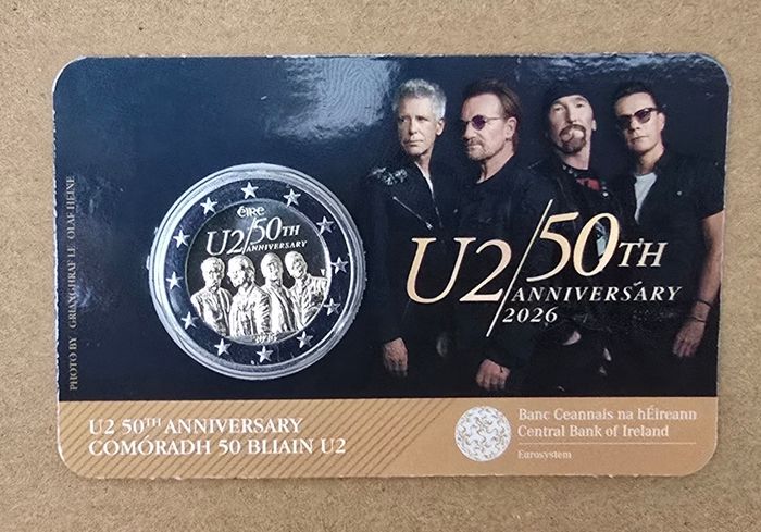 U2 coin 50 anniversary mint