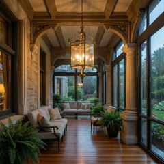 Large brass square Lantern