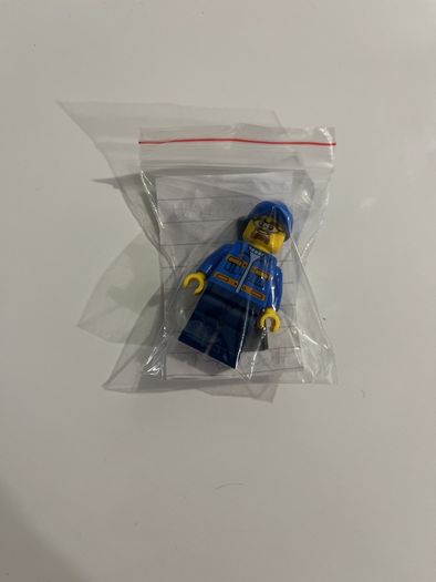 Lego City Snowplow Driver minifigure