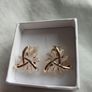 Gold plated/opal earrings Image 4