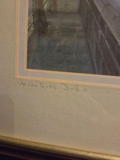 Brendan Hayes "Arran Quay Dublin" signed Lithograph