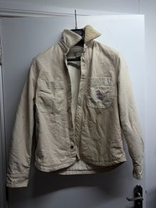 Zara x Peanuts Mens Cream Denim Jacket Limited Edition Style