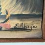 Framed Signed Oil Painting by E Mbuya Image 2