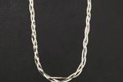 Vintage Italian Designer Milor Sterling Silver Multistrand Chain