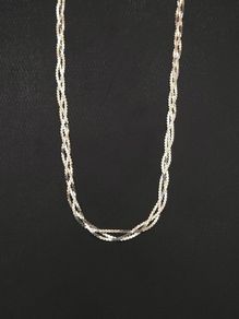 Vintage Italian Designer Milor Sterling Silver Multistrand Chain