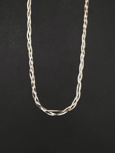 Vintage Italian Designer Milor Sterling Silver Multistrand Chain