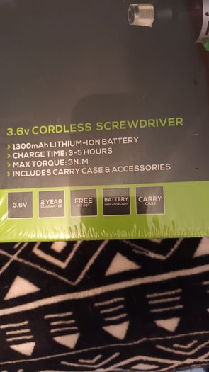 cordless screwdriver