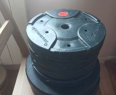 Ez curl bar and 90kg of weights