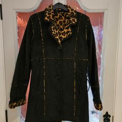 Vintage style  Faux fur swede Jacket