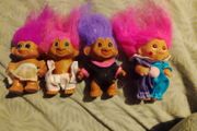 vintage baby trolls including Dam clown