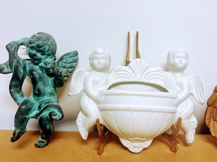 vintage cherub figurines