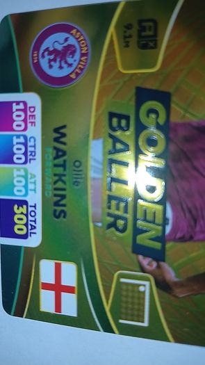 Panini Match Attax Gold Baller Cards x3
