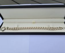 Brand New Heavy 925 Silver  Curb Link Bracelet