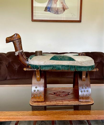 MCM Uber Kitsch Retro North African Footstool Childs Chair 1960s
