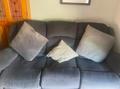 3 Piece Suite - 3 seater couch & 2 armchairs