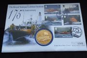 1999 Isle of Man RNLI 175th Anniversary 5 Pound Coin First Day Cover - Low Serial 0349, ( Limited Edition of 5,000 )