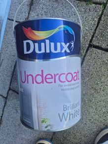 5L Dulux undercoat Brilliant White unopened