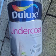 5L Dulux undercoat Brilliant White unopened