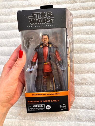 Hasbro Star Wars the Black Series Mandalorian Magistrate Greef Karga Damaged Box Please see photos