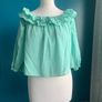 Zara Bardot style blouse. Size L Image 2