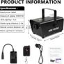 Party Smoke Machine with Wireless Remote Control,500W Smoke Machine,Compact Fog Machine,Powerful Party Smoke Machine for Fog Mist Effects,2000CFM Fog,for Parities Weddings Holidays Halloween Image 2