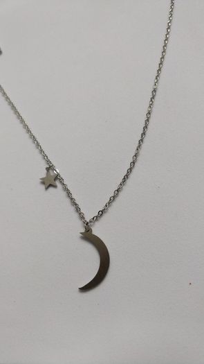 necklace start moon stainless steel