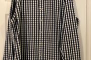 Moss 1851 Navy &amp; White Check Shirt - XXL - 100% Cotton