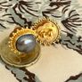 Carolyn Tyler Designer 22ct Gold & Tahitian Pearl Earrings Image 10