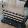 A Victorian style cast iron Fireplace with wooden surround (painted white) and black marble hearth.   Perfect condition Image 8