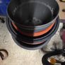 Plastic pots and saucers Image 4