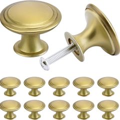 NEW SALE | 24PCS Vintage Cabinet Knobs, Chic Drawer Knobs, Antique Brass Kitchen Cupboard Handles, 30mm Round Furniture Door Knobs