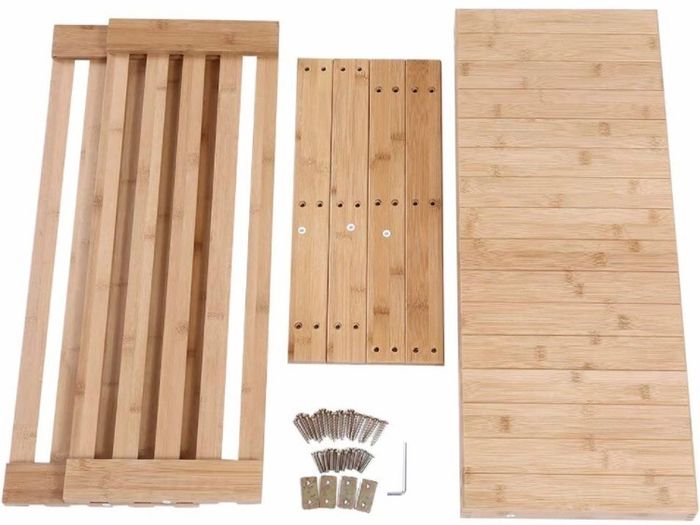 Bamboo Shoe Rack Bench 3 Tier Entryway Seat Shoe Organizer Storage Shelf