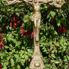 Vintage Solid Brass Crucifix
