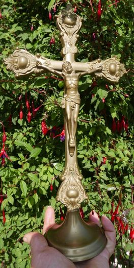 Vintage Solid Brass Crucifix
