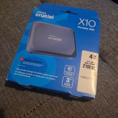 Crucial X10 Portable SSD 4TB 2100 MB/s