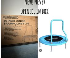 blue junior trampoline