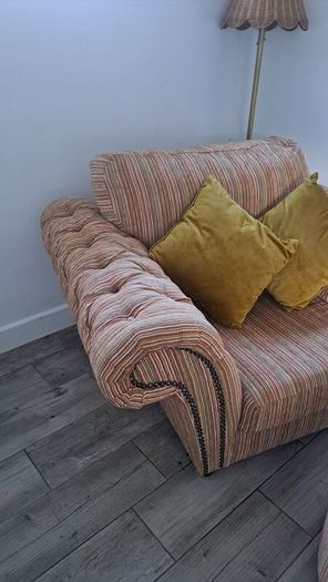 Unique Snuggle Chair and Foot Stool