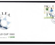 1990 Ireland FIFA World Cup Soccer Championship Stamps An Post First Day Cover (FDC)