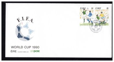 1990 Ireland FIFA World Cup Soccer Championship Stamps An Post First Day Cover (FDC)