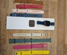 Apple Watch SE 40mm Gold - Model A2351 - Huge Bundle with 11 Straps - Original Box