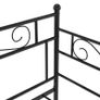 Pull-out Sofa Bed Frame Black Metal 90x200 cm Image 3