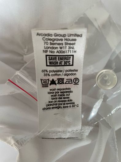 Evan's ladies short sleeve white blouse plus size - New