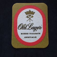 Kronenbourg : Old Lager - Biere D'alsace Speciale, Vintage 1970s - Beer Mat/Coaster