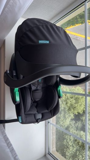 Miniuno Recliniie i-Size R129 Car Seat Black