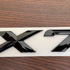 BMW x7 gloss black rear boot badge
