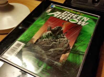 Green Arrow #1 Futures End ! 3-D Motion Variant ! 2014 ! HOLOGRAPHIC COVER !