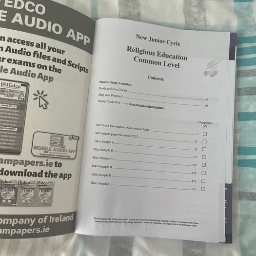 Edco Exam Papers - Junior Cycle Religious Education (2023)
