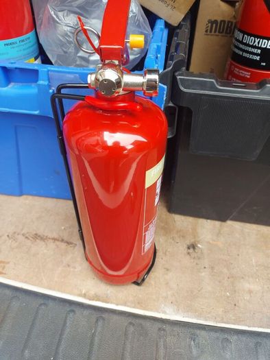 Commissioned fire extinguisher for CVRT test