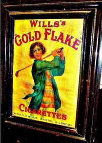 Vintage Framed 'Wills' Wooden Framed Advertisement